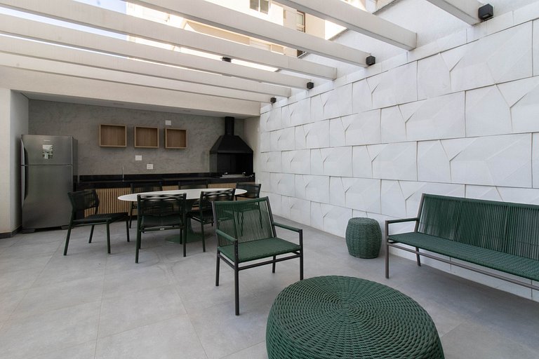 Apartamento super completo no Helbor Patteo Bosque Maia, com