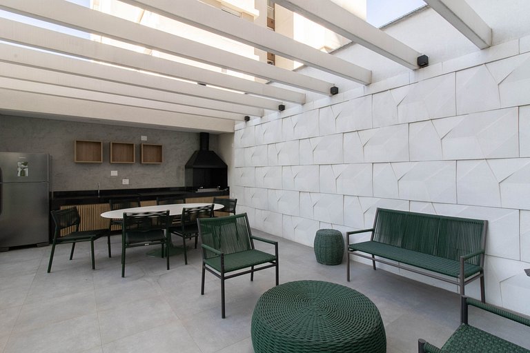 Apartamento super completo no Helbor Patteo Bosque Maia, com