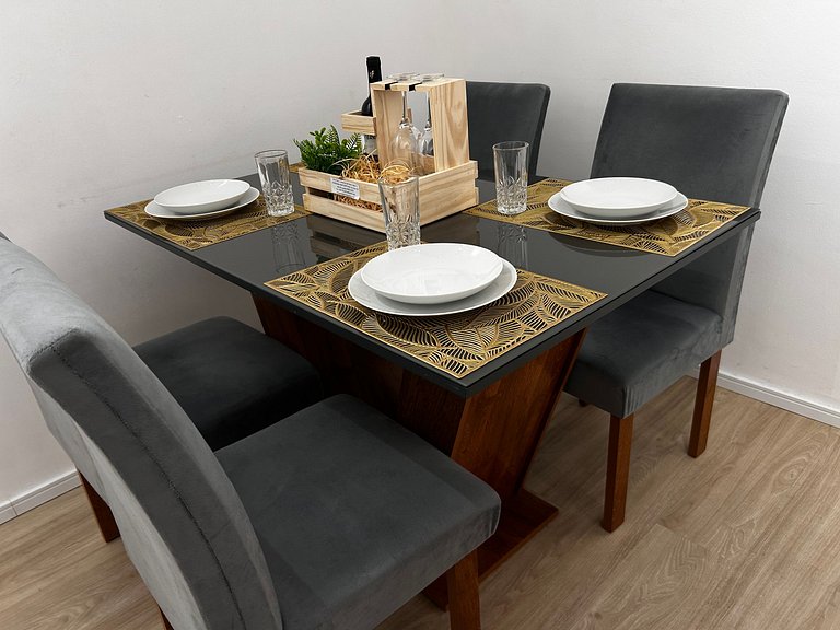 0822- apto 2 quartos 6 pessoas