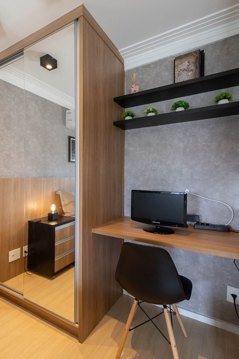 Apartamento completo com vaga, a 9 km do Aeroporto, próximo