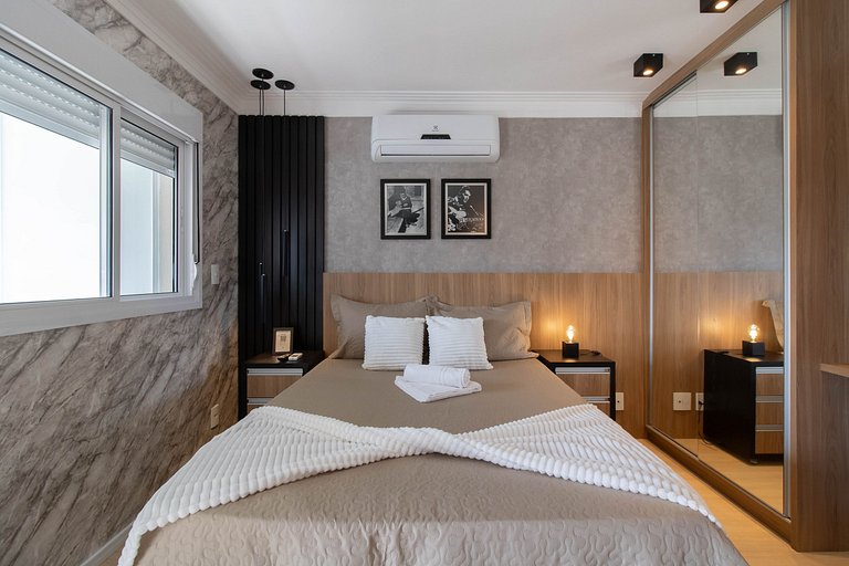 Apartamento completo com vaga, a 9 km do Aeroporto, próximo