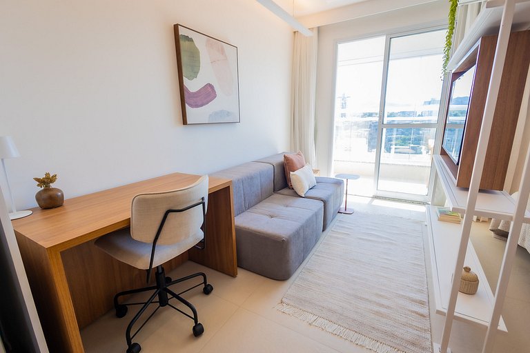 1106 - Estúdio novíssimo com estrutura e conforto