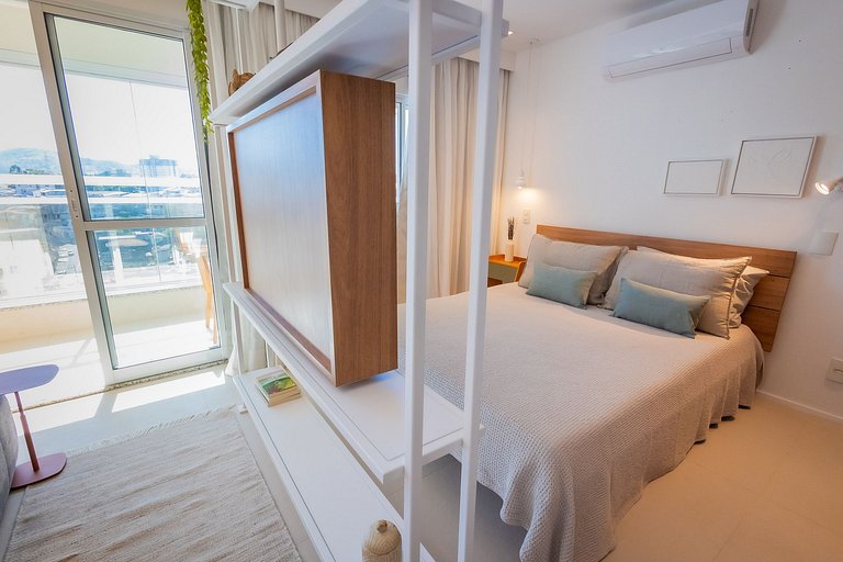 1106 - Estúdio novíssimo com estrutura e conforto