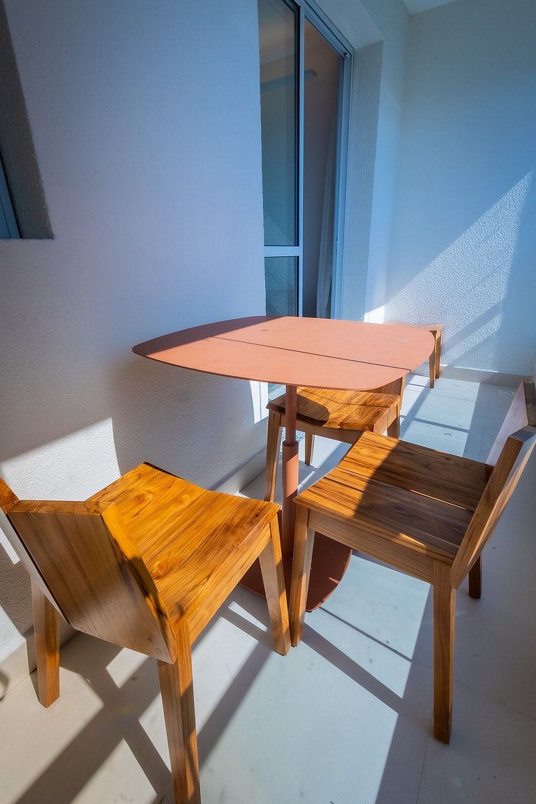 1106 - Estúdio novíssimo com estrutura e conforto