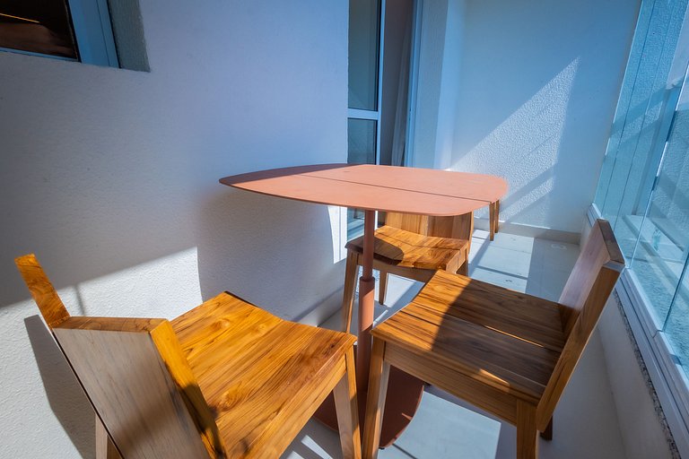 1106 - Estúdio novíssimo com estrutura e conforto