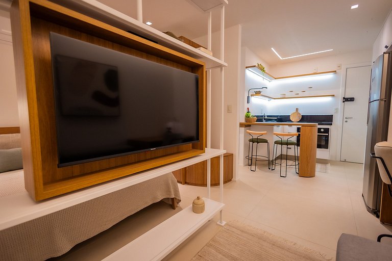 1106 - Estúdio novíssimo com estrutura e conforto