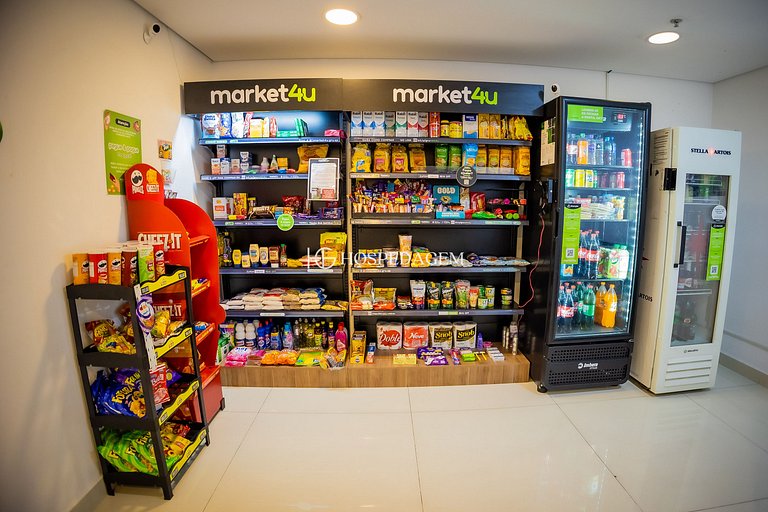 1106 - Estúdio novíssimo com estrutura e conforto