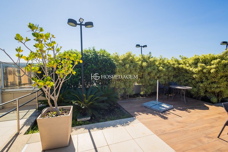 Apartamento completo com vaga, a 9 km do Aeroporto, próximo