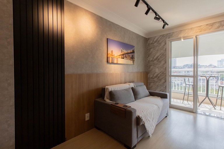 Apartamento completo com vaga, a 9 km do Aeroporto, próximo